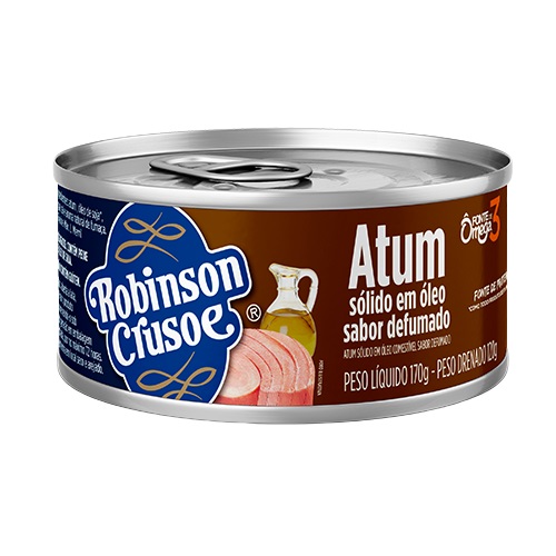 Atum ROBINSON CRUSOE Sólido em Óleo Defumado 120g