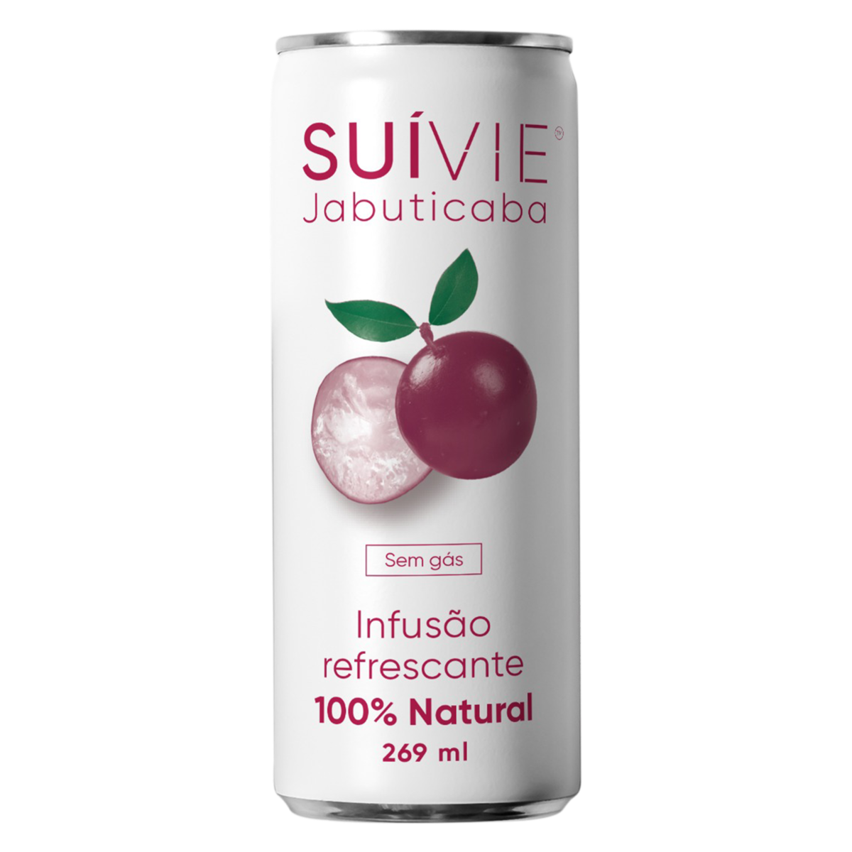Infusão refrescante de Jabuticaba 100% natural e sem açúcar sem gás SUIVIE Lata 269 ml