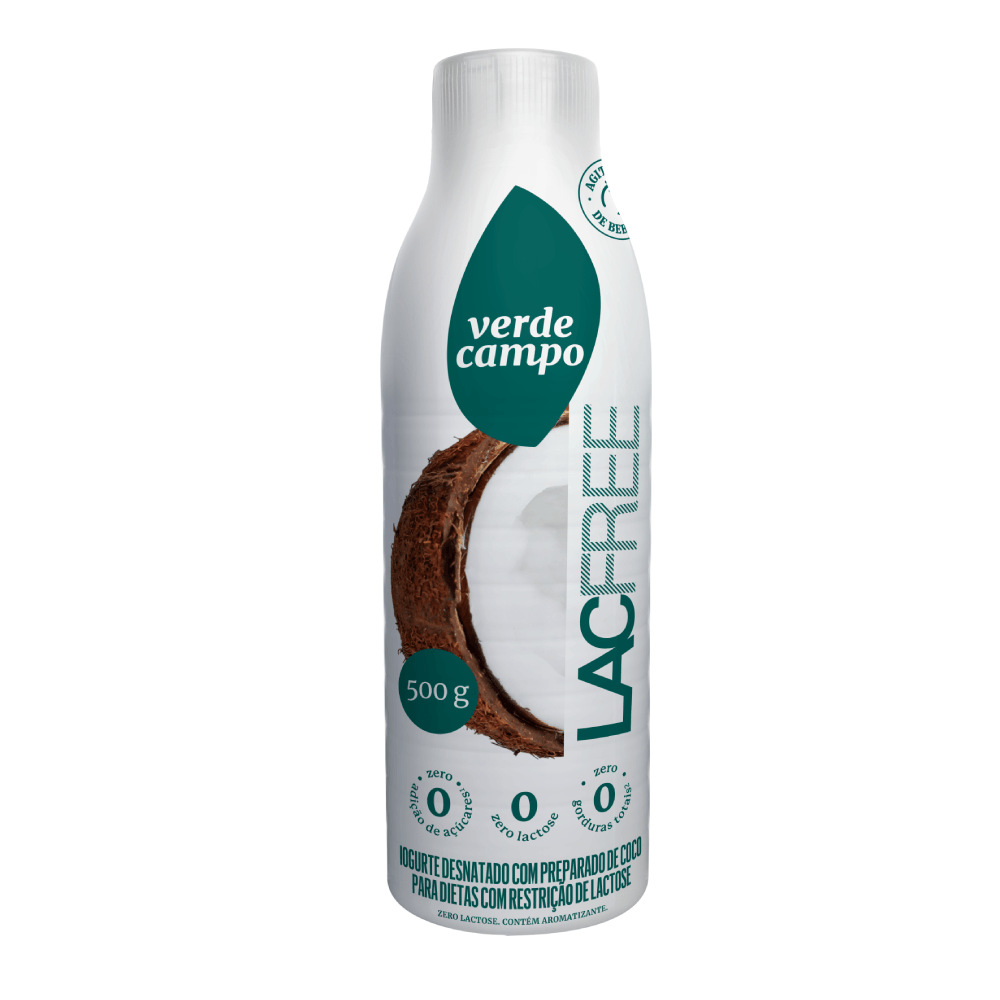 Iogurte Verde Campo Lacfree Coco 500g