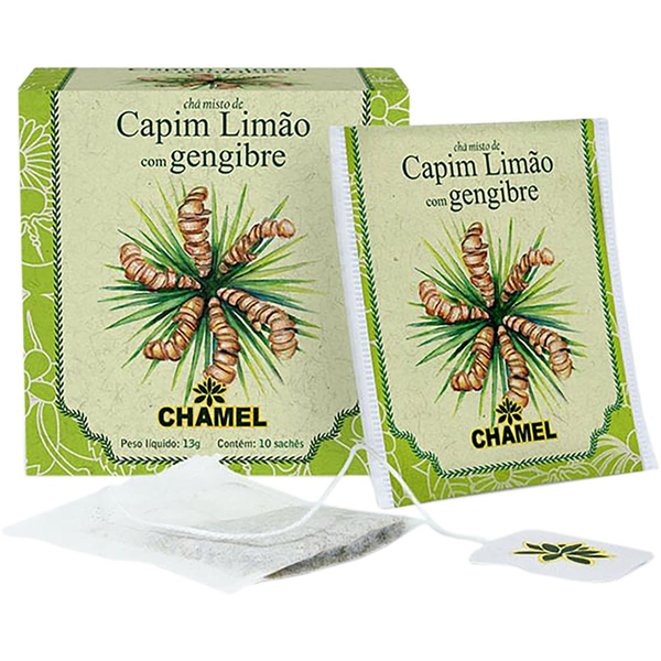 Chá Chamel 13g - Capim-limão com Gengibre