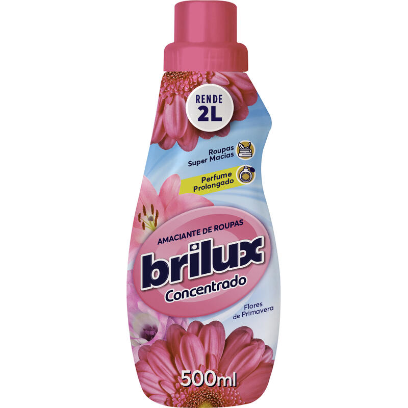 Amaciante de Roupas Concentrado Brilux Primavera 500ml