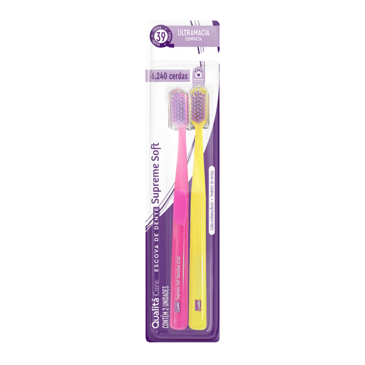 Escova Dental Supreme Soft Qualitá 2 Unidades