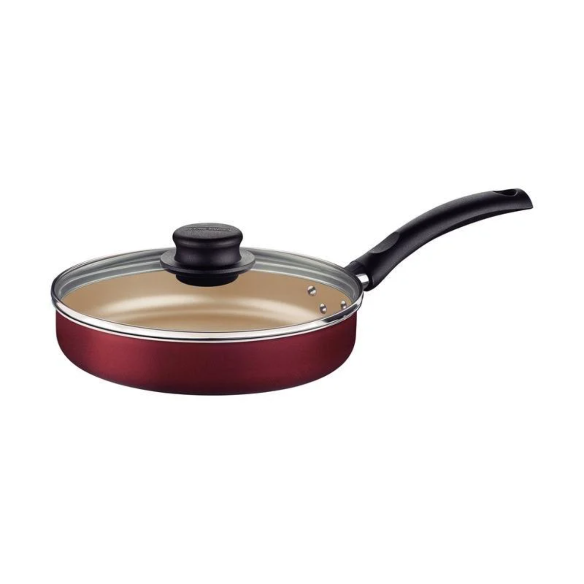 Frigideira Reta Tramontina Turim Antiaderente Starflon Max com Tampa de Vidro 22 cm 1,7 L