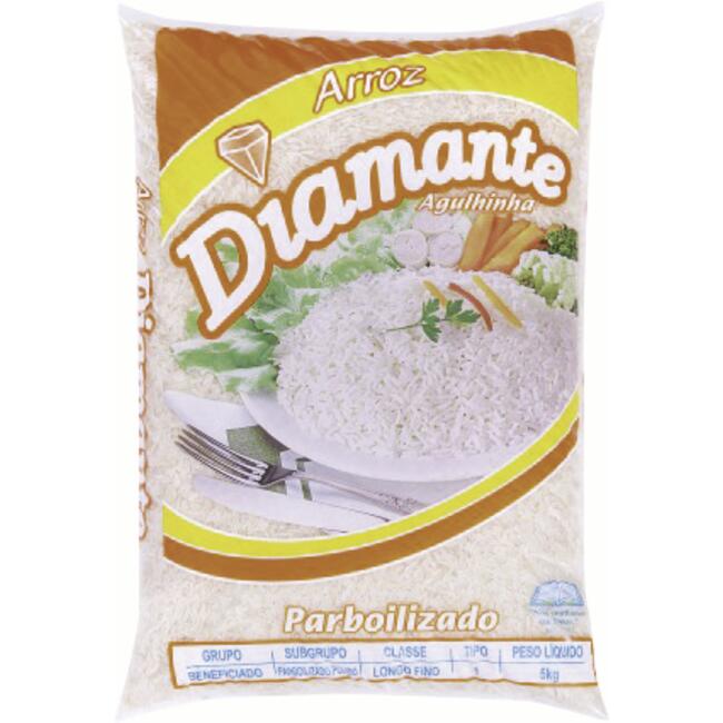 Arroz Diamante Parboilizado - Tipo 1 5kg
