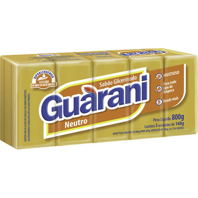 Sabão em Pedaço Guarani Neutro 5x160g
