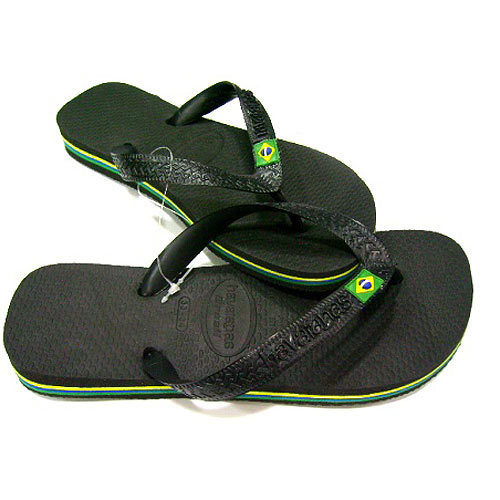 Sandália Havaianas Brasil 37/38 - Preto un