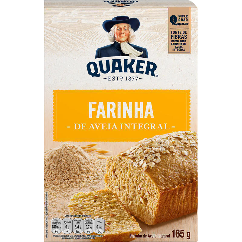 Farinha de Aveia Quaker Integral 165g