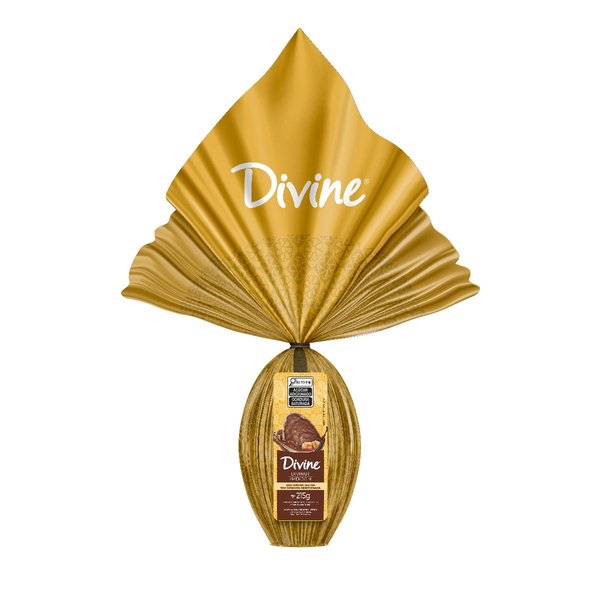 Ovo de Páscoa Divine 215g - Amendoim Divinut