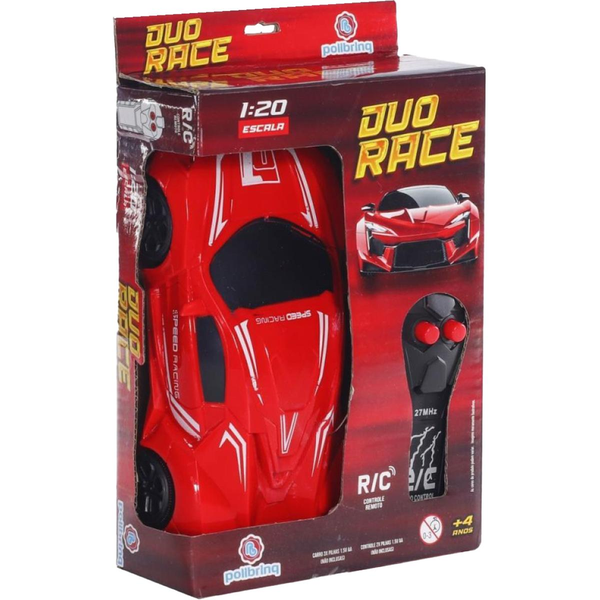 Carro Polibrinq Com Controle Remoto - Duo Race - Ref. CAR801