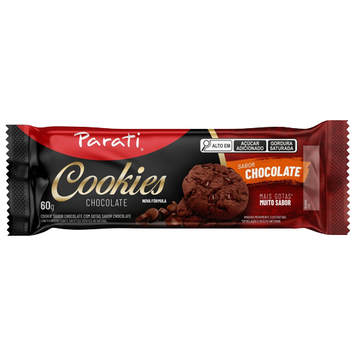 Biscoito Parati Cookies De Chocolate 60g