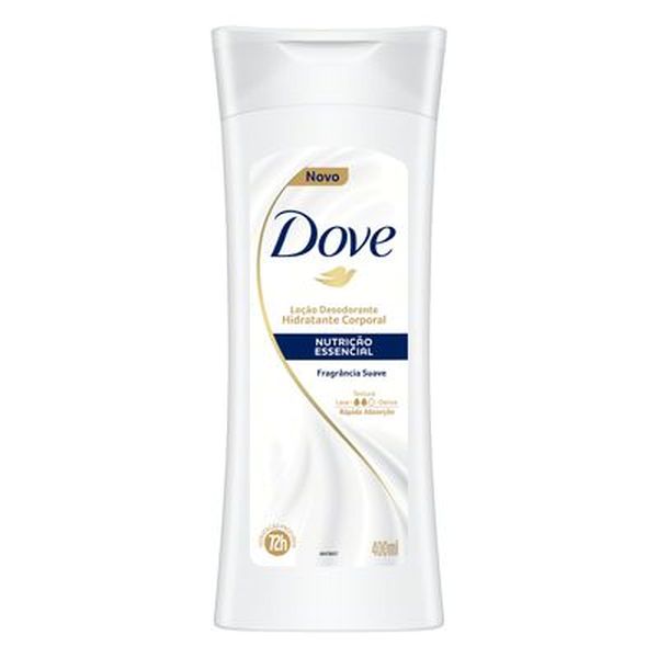 Loção Desodorante Hidratante Corporal Nutrição Essencial Dove Frasco 400ML