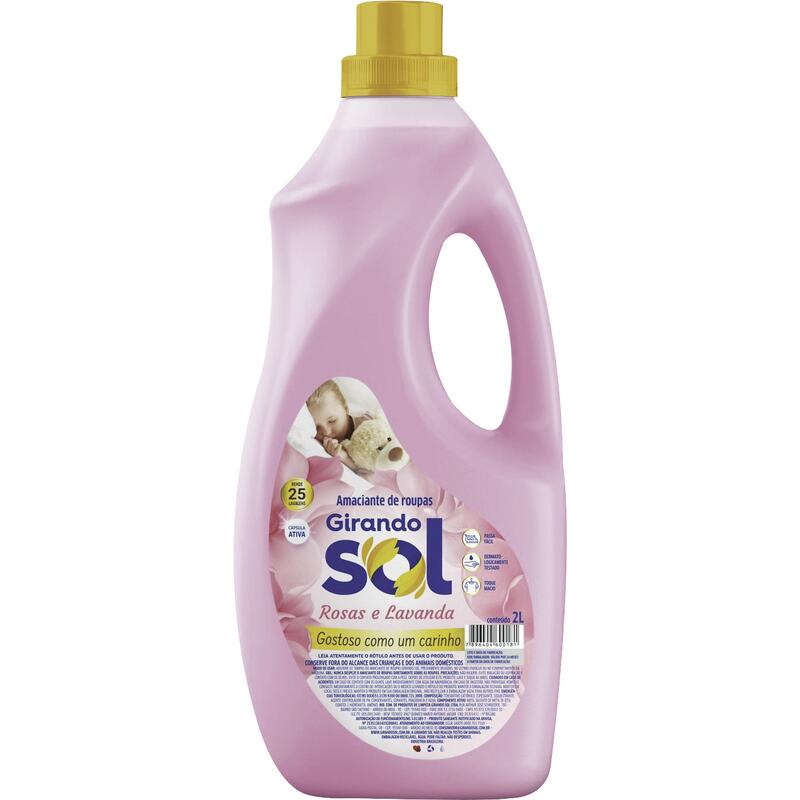 Amaciante para Roupas Girando Sol Rosa 2L