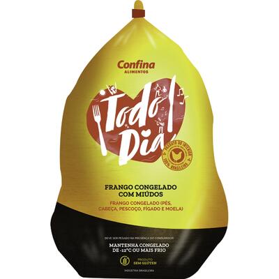 Frango Confina Congelado Preço por quilo no pacote
