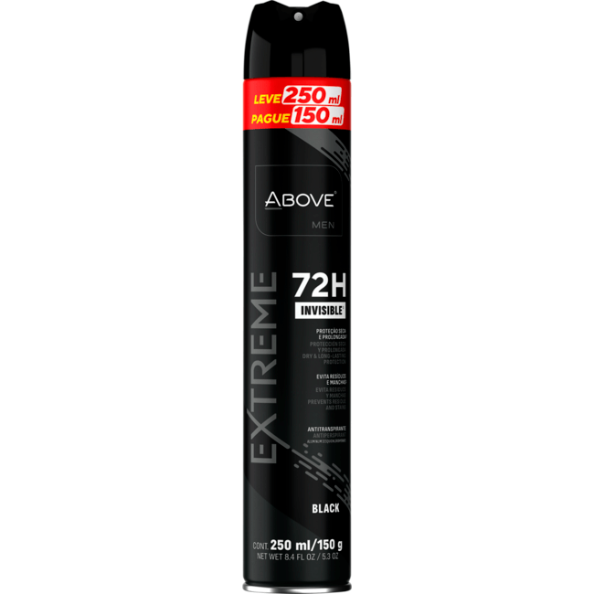 Desodorante Above Aero e Black 72h L250P150