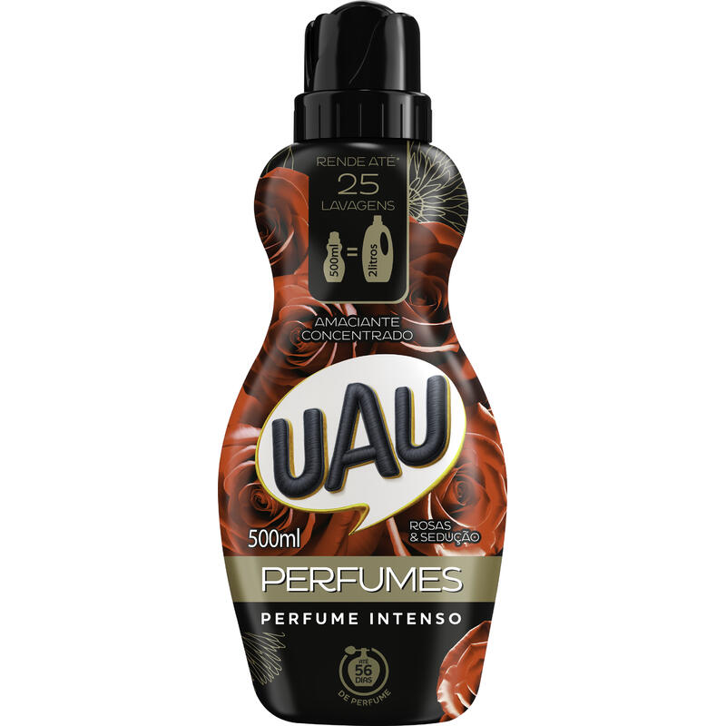 Amaciante de Roupas Concentrado Uau Rosas e Sedução 500ml