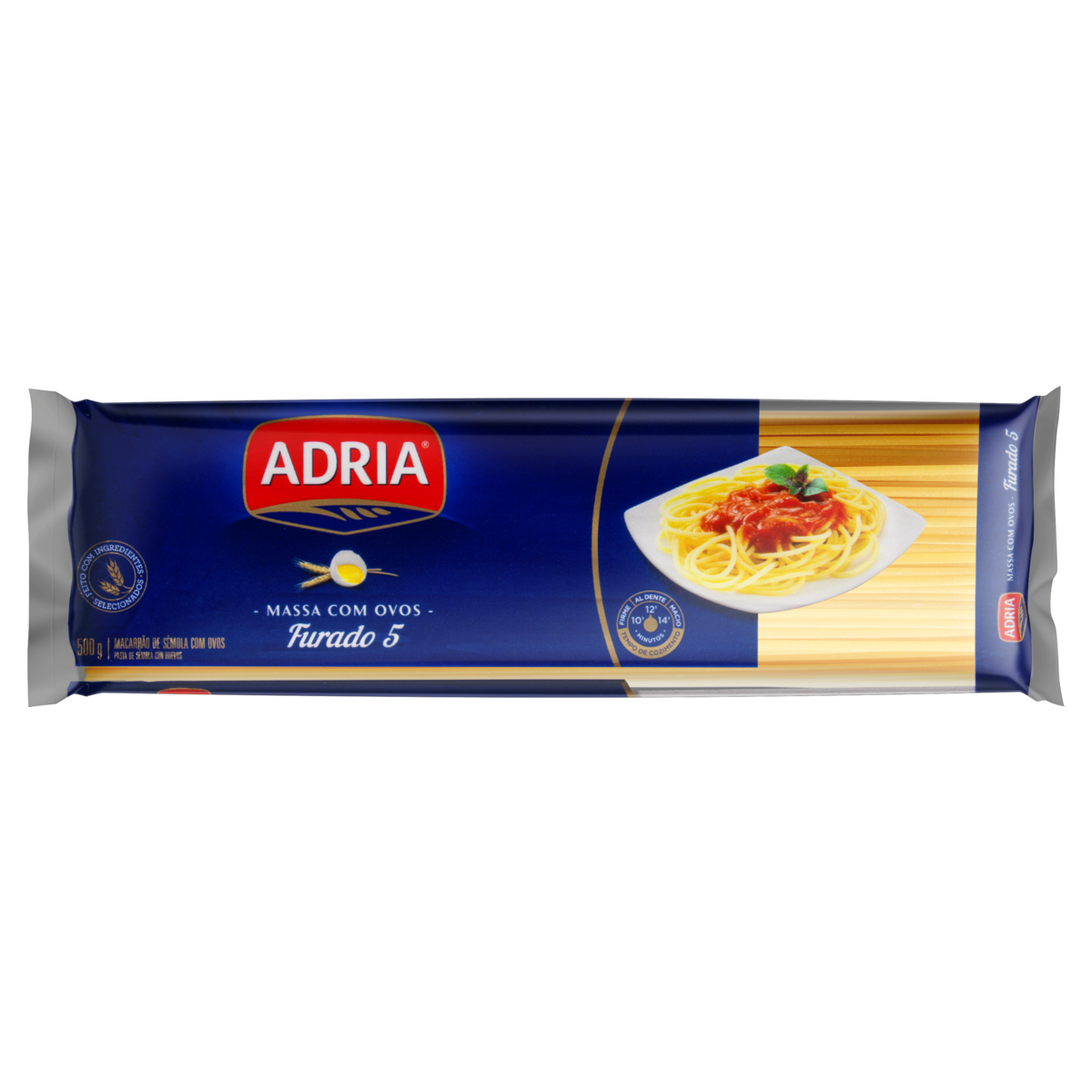 Macarrão ADRIA com Ovos Furado 5 500g