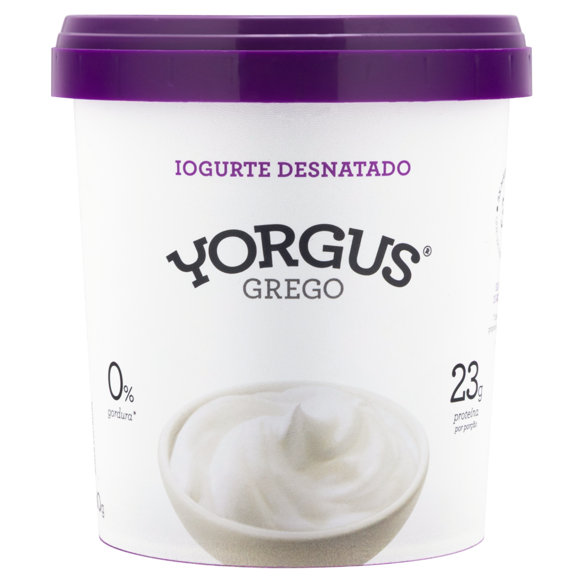 Iogurte Desnatado Grego Natural Yorgus 500g