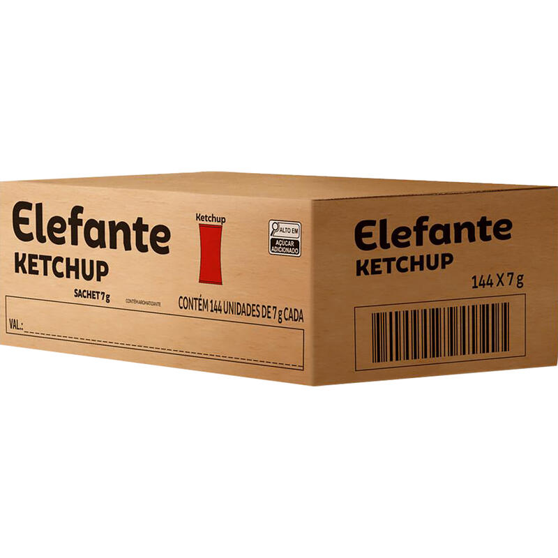 Molho de Ketchup Elefante Minissachê 144x7g