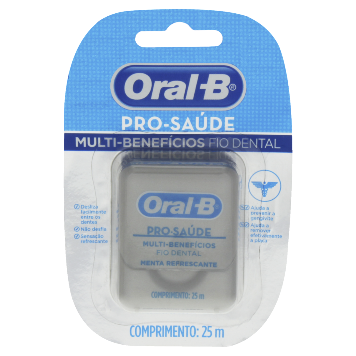 Fio Dental Multi-Benefícios Menta Refrescante Oral-B Pro-Saúde 25m