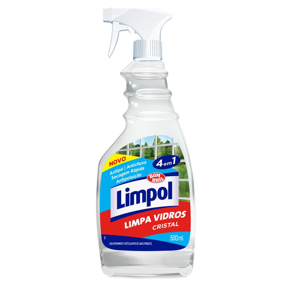 Limpa Vidro Limpol 500ml - Cristal - Gatilho