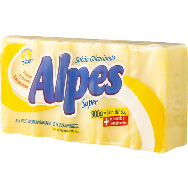 Sabão em Barra Alpes Com 5 Unidades - Super