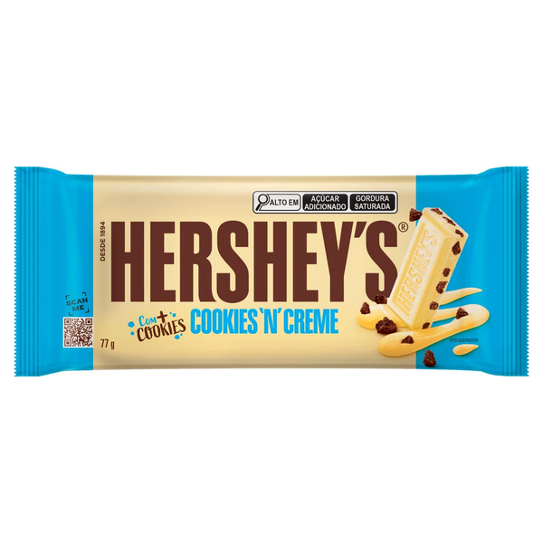 Chocolate Branco Cookies 'n' Creme Hershey's Pacote 77g