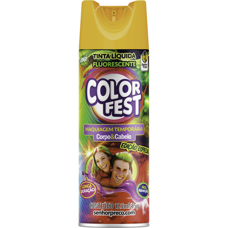 Tinta Spray Axé Brasil Amarelo 125ml
