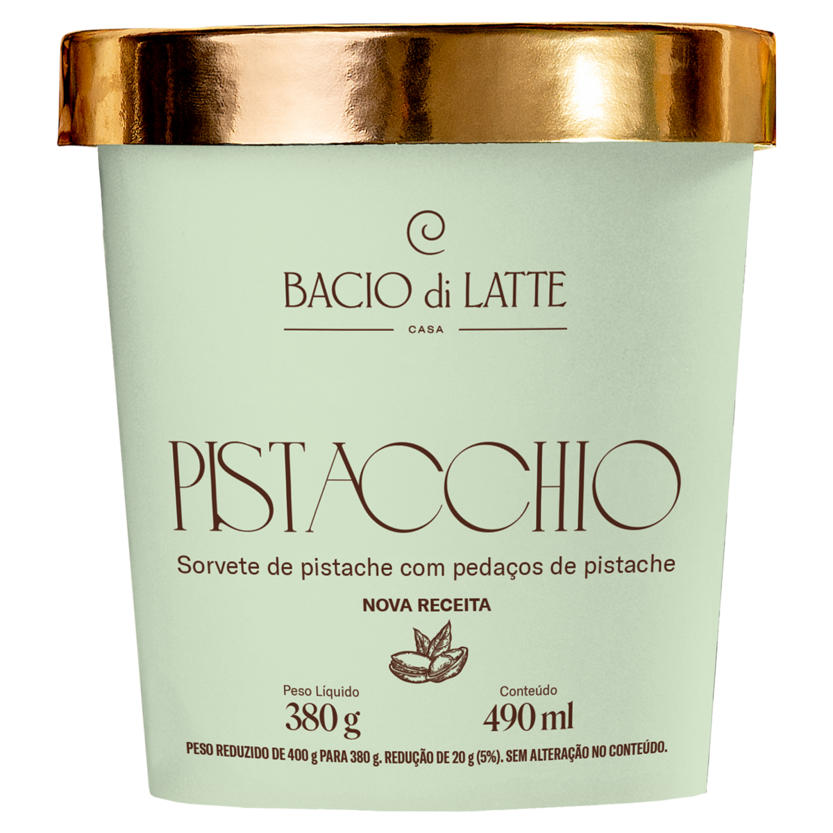 Sorvete BACIO DI LATTE Pistacchio 490ml