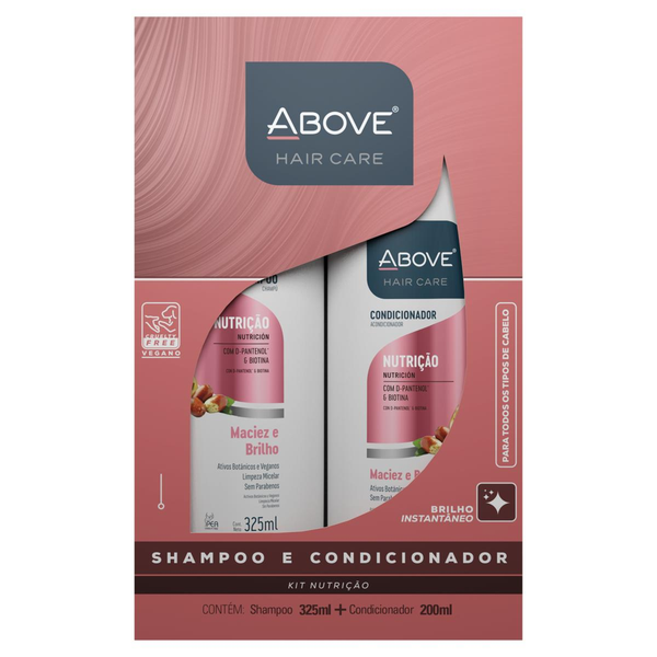 Conjunto Above 325ml - Shampoo + 200ml - Condicionador Nutrição