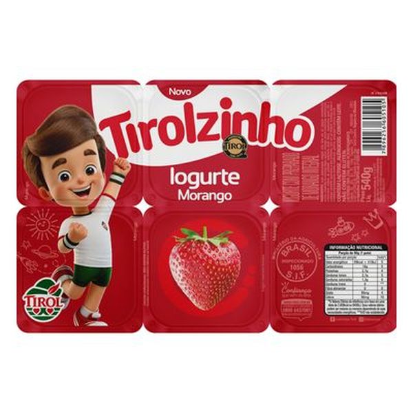 Iogurte Tirol 480g - Shrek - Morango