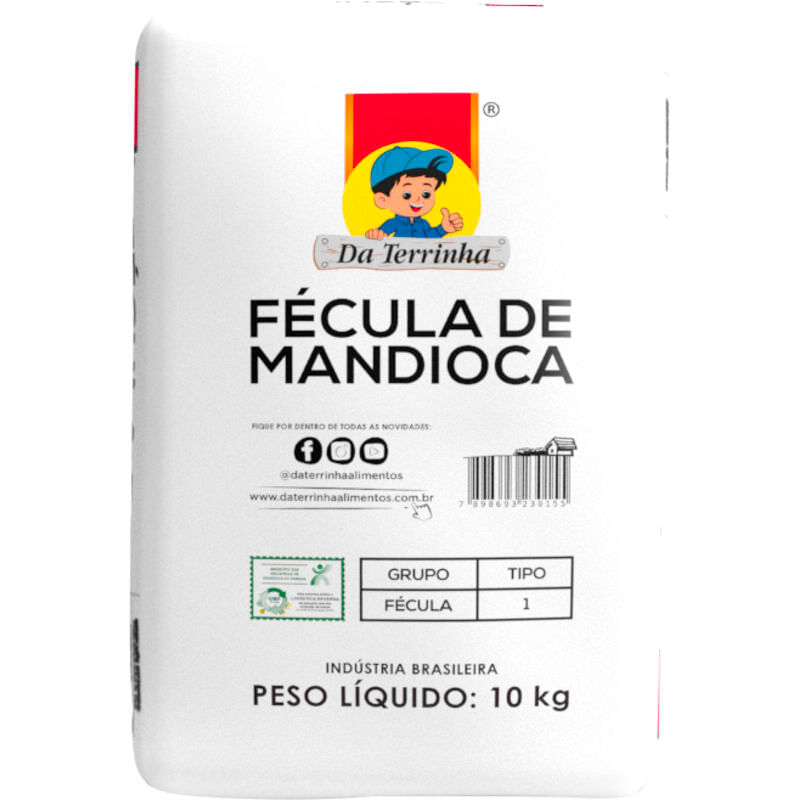 Fécula de Mandioca Da Terrinha 10kg