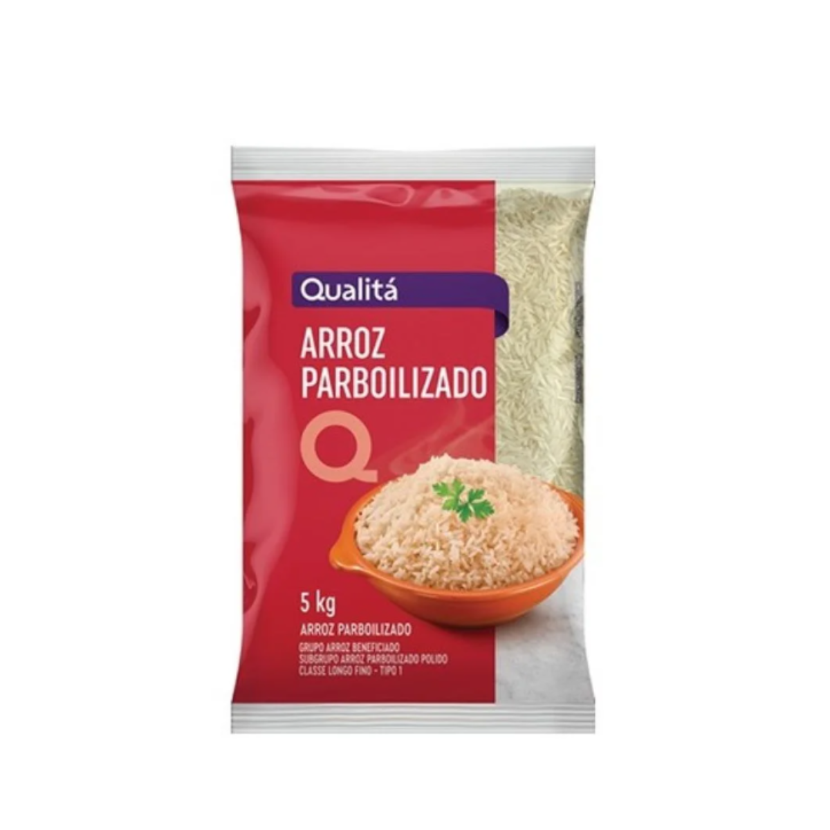 Arroz Parboilizado Tipo 1 Qualitá Pacote 5kg