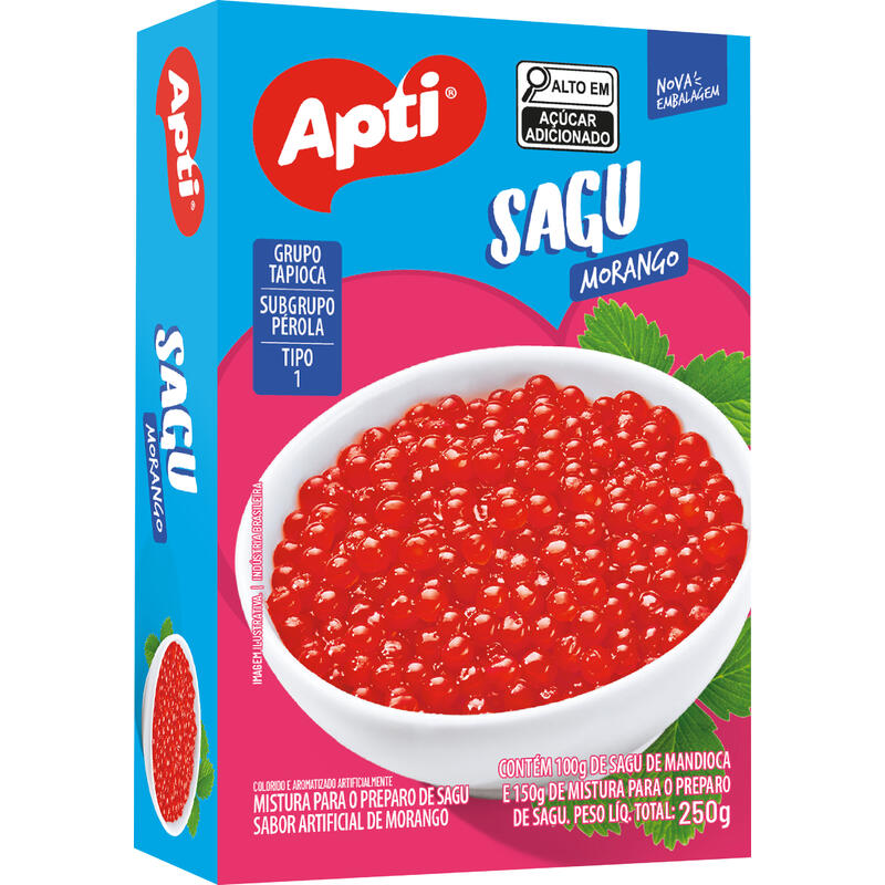 Sagu Apti Morango 250g