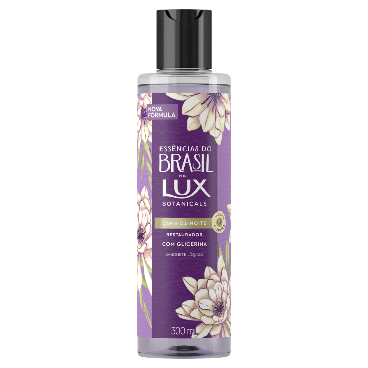 Sabonete Líquido Dama-da-Noite Lux Botanicals Essências do Brasil Frasco 300ml