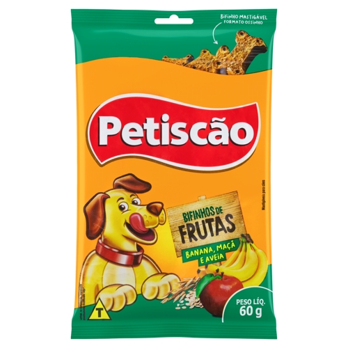 Alimento P/cães Frutas Petisquinho Petiscão 60g