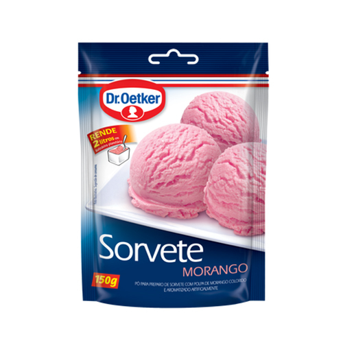 Sorvete Em Pó Morango Dr. Oetker 150g