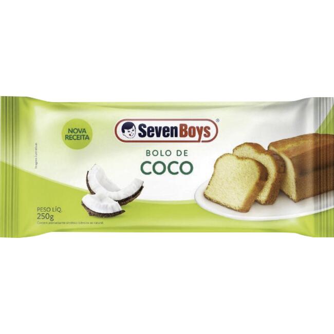 Bolo Coco Seven Boys Pacote 250g