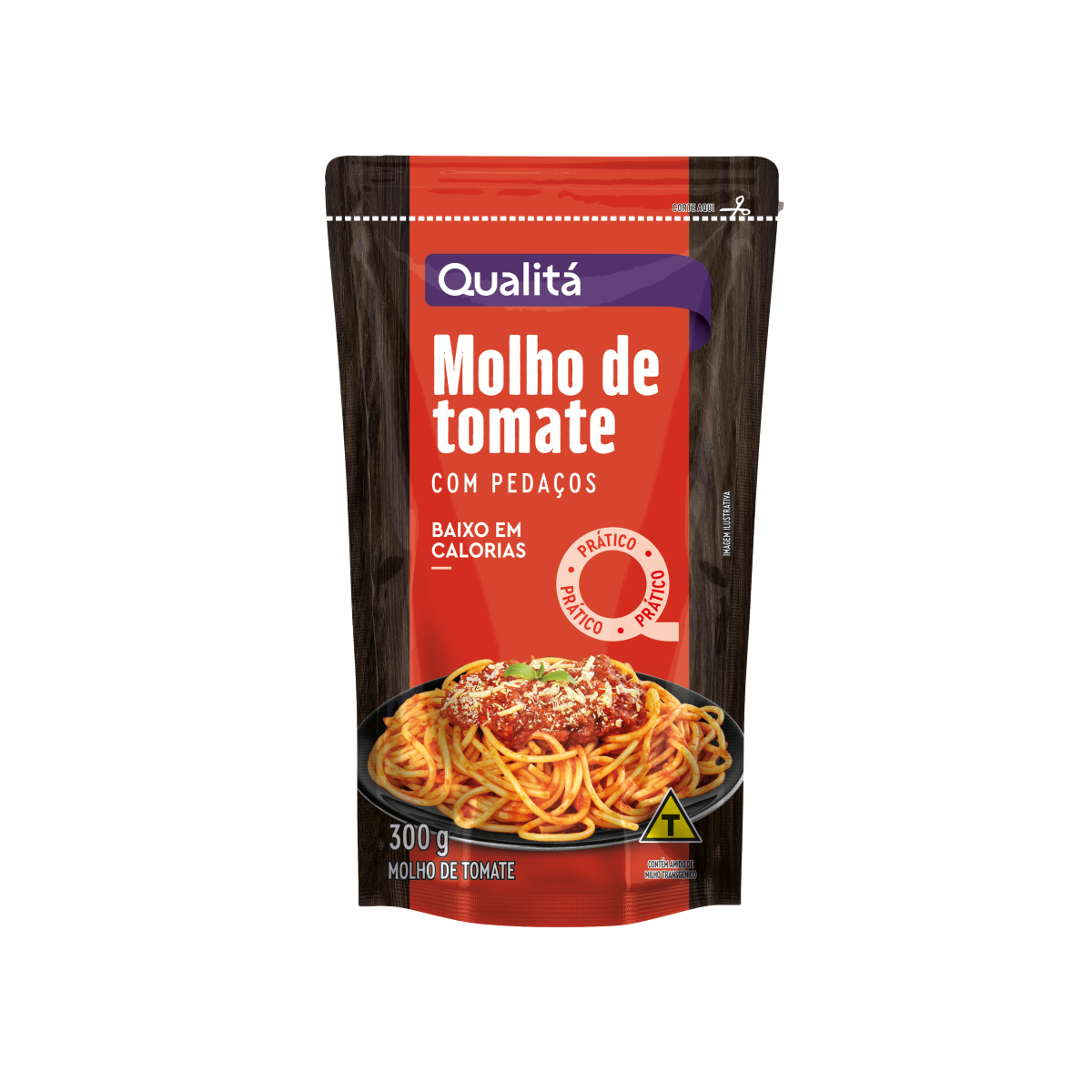 Molho de Tomate Refogado Qualitá Sachê 300g
