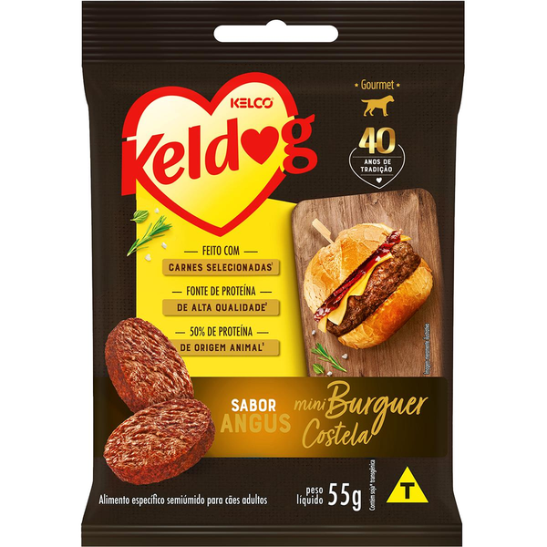 Bifinho Keldog 55g - Angus - Mini-hambúrguer