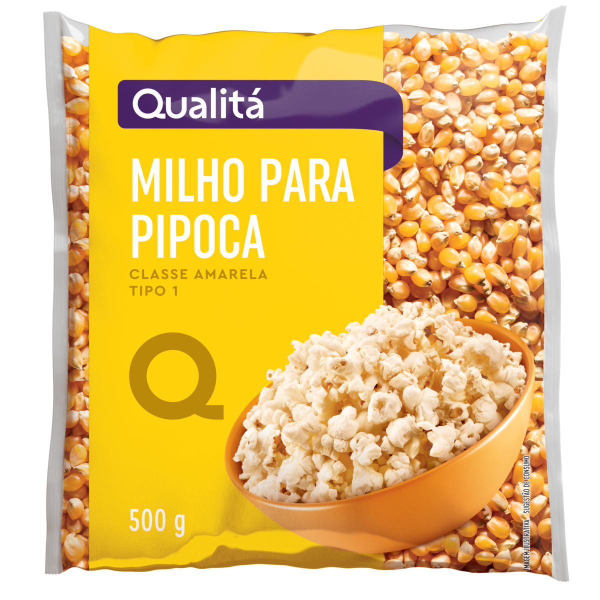 Milho para Pipoca QUALITÁ Pacote 500g
