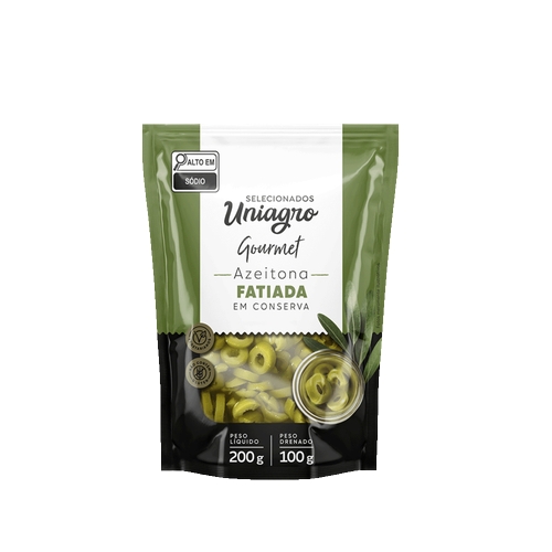 Azeitona UNIAGRO Gourmet Fatiada 100g