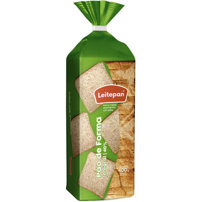 Pão de Forma Leite Pan Integral 400g