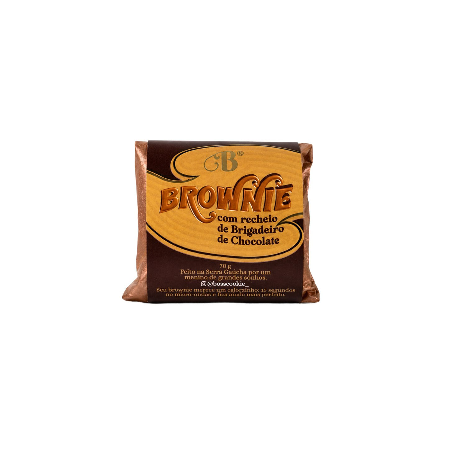 Brownie de Brigadeiro de Chocolate Boss Cookie 70g