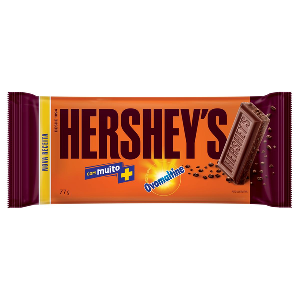 Chocolate Hershey's ao Leite Ovomaltine 77g