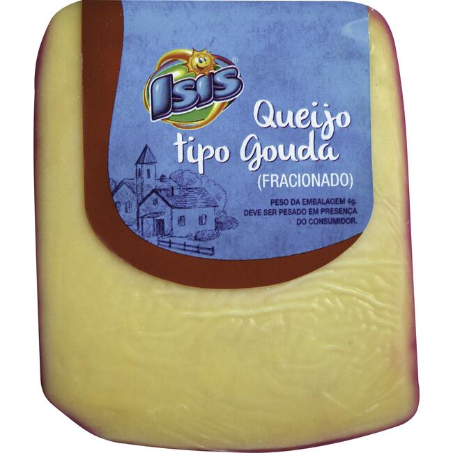 Queijo Gouda Isis Fracionado Preço por quilo na peça
