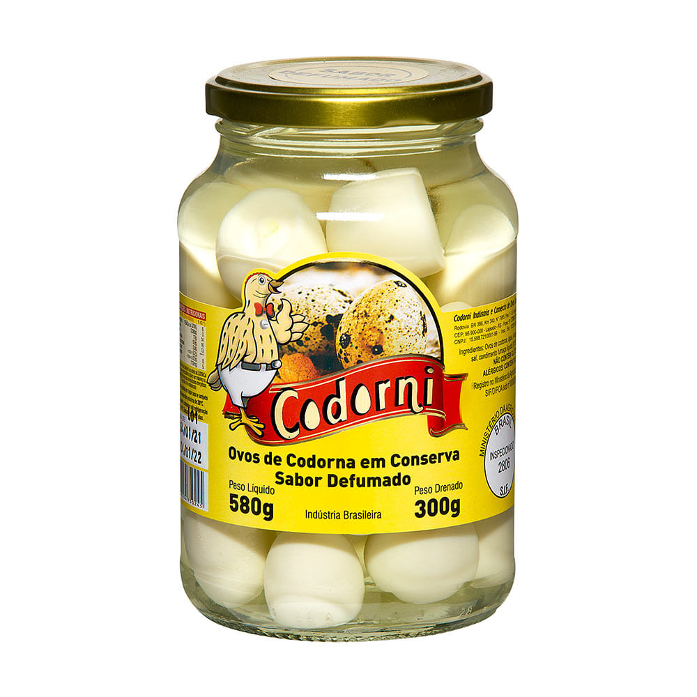 Ovos de Codorna Defumado Codorni 300g