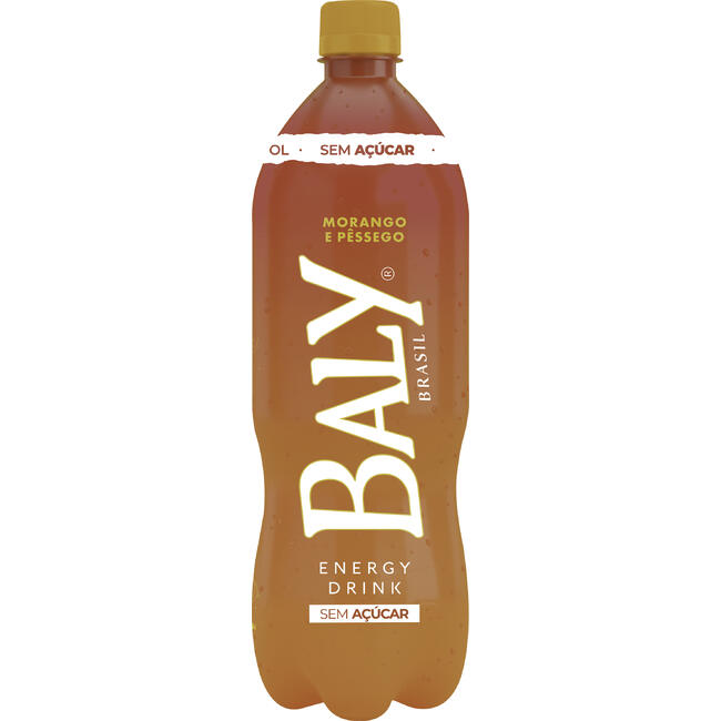 Energético sem Açúcar Baly Morango e Pêssego 1L