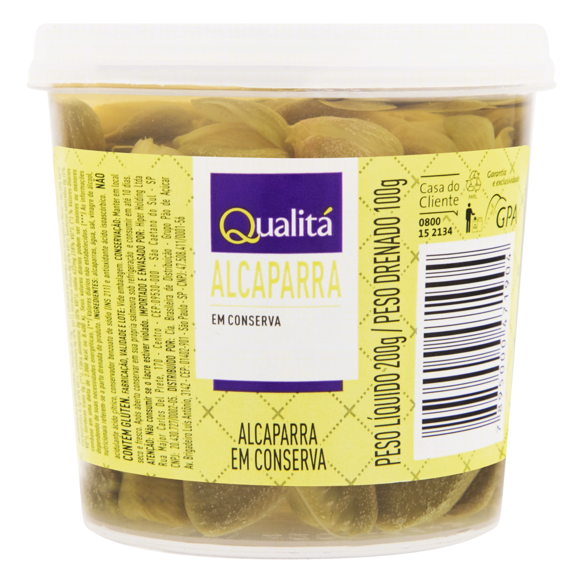 Alcaparra em Conserva QUALITÁ Pote 100g