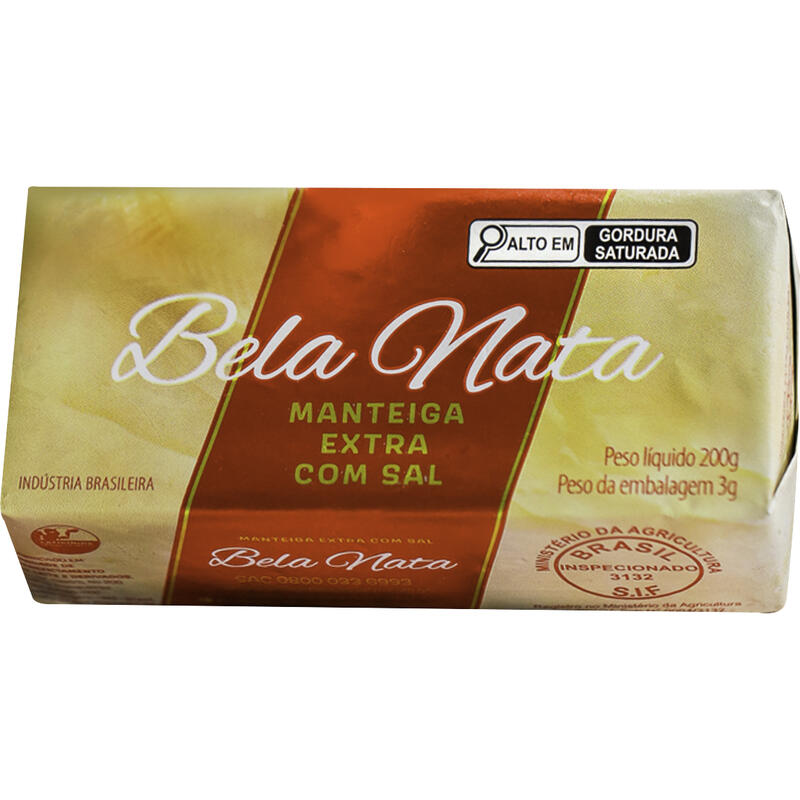 Manteiga Bela Nata Com sal 200g