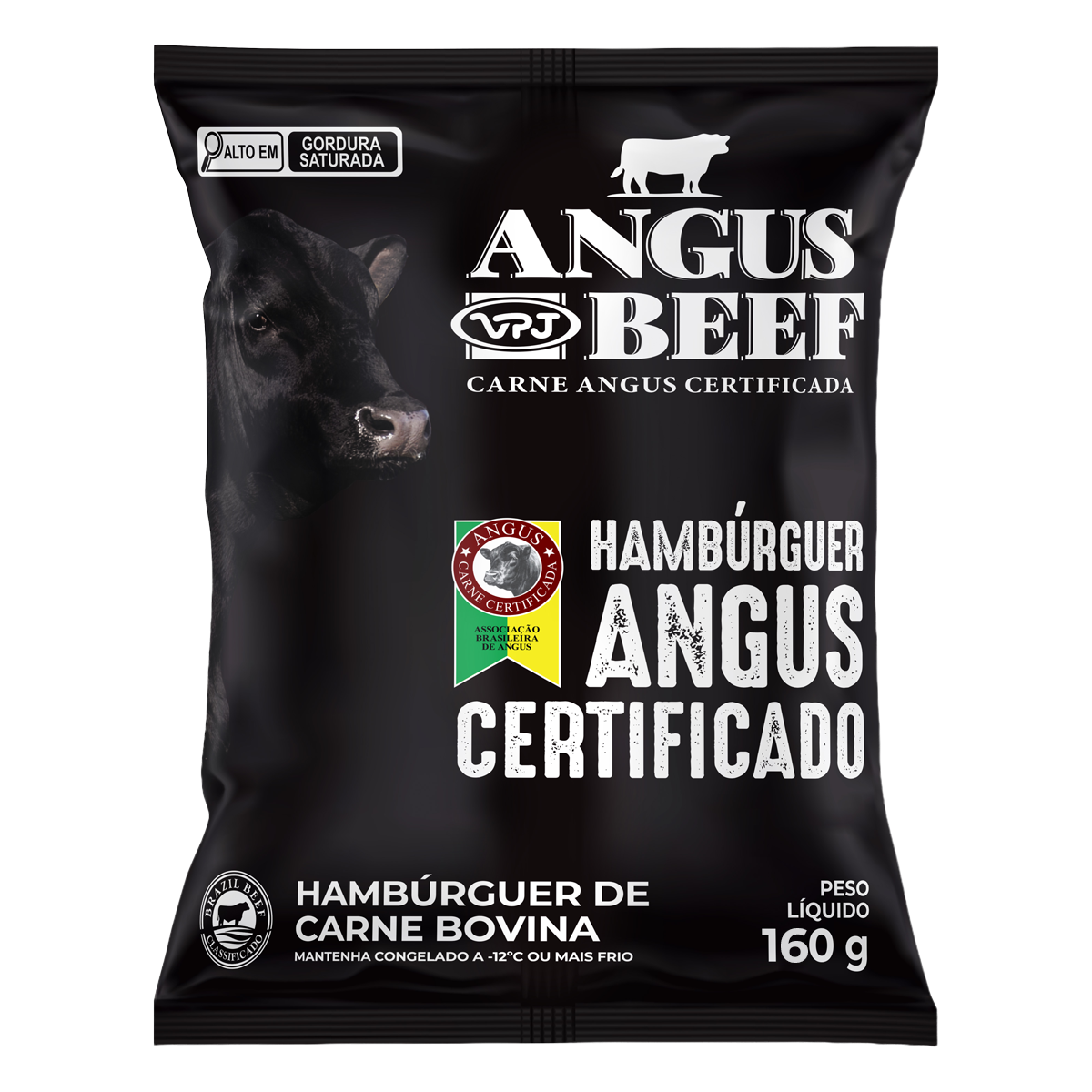 Hamburguer de Carne Bovina Angus Beef 160g